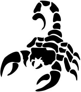 Scorpion tattoo silhouette PNG-12139